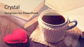  Presentation with coffee cup - Cool new PPT theme with cup of coffee and old backdrop and a lemonade colored foreground