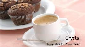  Presentation with chocolate chip - PPT layouts enhanced with cup of coffee and three background and a lemonade colored foreground