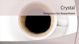  Presentation with coffee beans on a white - Colorful presentation design enhanced with cup of coffee isolated backdrop and a lemonade colored foreground