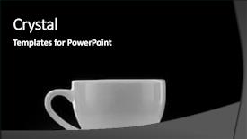  Presentation with coffee chocolate - Beautiful PPT theme featuring cup of coffee or hot backdrop and a black colored foreground