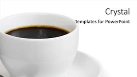  Presentation with hot and cold coffee cup - Slides with cup of coffee or hot background and a  colored foreground