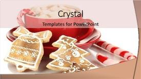  Presentation with baby jesus christmas rustic isolated - Colorful slide set enhanced with cup of coffee with christmas backdrop and a lemonade colored foreground