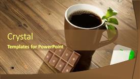  Presentation with sweetener - Amazing slides having belgian chocolate without sugar backdrop and a tawny brown colored foreground