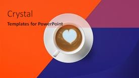  Presentation with lava - Beautiful presentation theme featuring cup-of-coffee backdrop and a red colored foreground