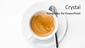  Presentation with cup coffee - PPT layouts featuring cup of coffee background and a white colored foreground