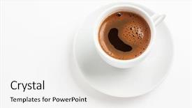  Presentation with turkish - Amazing theme having cup of coffee backdrop and a white colored foreground
