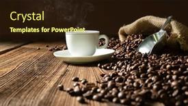  Presentation with steam - Beautiful theme featuring steam on dark wooden background backdrop and a wine colored foreground