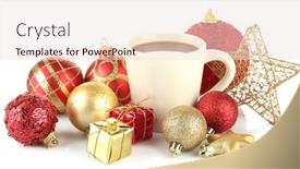  Presentation with cacao - Colorful presentation theme enhanced with cup-of-hot-cacao backdrop and a lemonade colored foreground