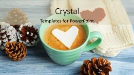  Presentation with cappuccino - Amazing slides having cup of hot cappuccino backdrop and a lemonade colored foreground