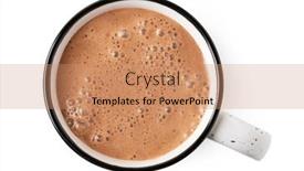  Presentation with hot chocolate - Presentation theme with cup-of-hot-chocolate-isolated background and a coral colored foreground