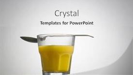  Presentation with mango - Theme featuring cup-of-mango-puddding background and a white colored foreground