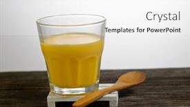  Presentation with mango - Cool new PPT theme with cup-of-mango-puddding backdrop and a white colored foreground