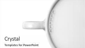  Presentation with cow milk - Slide set with cup of milk isolated background and a  colored foreground