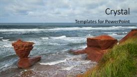  Presentation with high tea - Audience pleasing PPT theme consisting of cup of tea at thunder backdrop and a light blue colored foreground