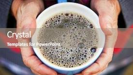  Presentation with hot tea - Colorful PPT layouts enhanced with cup of tea or coffee backdrop and a gray colored foreground
