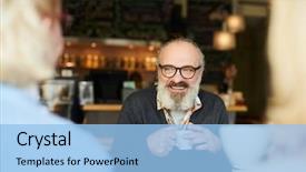  Presentation with cup of lemon tea - Presentation design consisting of cup of tea spending time background and a light blue colored foreground