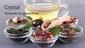  Presentation with cup of lemon tea - Cool new slides with cup of tea with aromatic backdrop and a light gray colored foreground