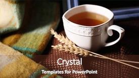  Presentation with barn wood autumn apples - Beautiful slide set featuring cup of tea with autumn backdrop and a  colored foreground