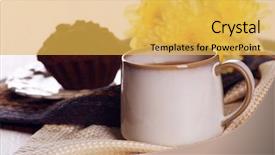  Presentation with barn wood autumn apples - Cool new presentation theme with cup of tea with autumn backdrop and a  colored foreground