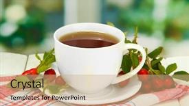  Presentation with war roses tudor rose - Amazing slide deck having cup of tea with hip backdrop and a coral colored foreground