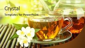  Presentation with jasmine - Presentation theme consisting of autism concept doctor working background and a coral colored foreground