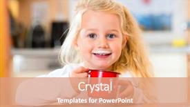  Presentation with milk - Cool new slides with red gift box with bow backdrop and a lemonade colored foreground