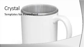  Presentation with water cup - Presentation theme having cup-water-on-white-background background and a white colored foreground