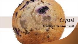  Presentation with muffin - Beautiful theme featuring cupcake muffins - muffin backdrop and a coral colored foreground