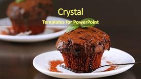  Presentation with cupcake - Audience pleasing slide set consisting of cupcakes coffee - yummy chocolate cupcake on table backdrop and a wine colored foreground