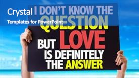  Presentation with questions answers question answer icon - Beautiful slide set featuring wedding cupid - i don't know the question backdrop and a teal colored foreground