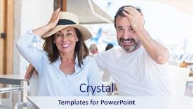  Presentation with face head in anatomy - Cool new slides with cuple hat trouble - middle age couple sitting backdrop and a  colored foreground