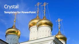  Presentation with church - Colorful theme enhanced with cupola of john the baptist backdrop and a  colored foreground