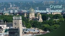  Presentation with orthodox - Audience pleasing PPT layouts consisting of cupolas-of-the-orthodox-cathedral backdrop and a ocean colored foreground