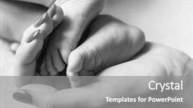  Presentation with mothers - Audience pleasing theme consisting of cupped into mothers hands gentle backdrop and a gray colored foreground