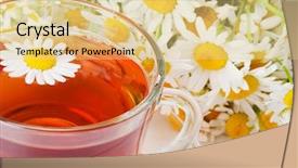  Presentation with tea cupping - Slide deck consisting of cupping therapy - glass cup with fragrant background and a lemonade colored foreground