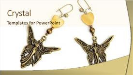  Presentation with monarch butterfly isolated on white - Amazing PPT layouts having cupro - nymph and nacre earrings isolated backdrop and a  colored foreground