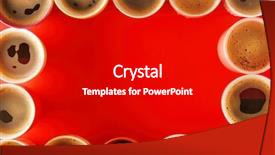  Presentation with coffee - Amazing PPT layouts having cups of coffee on red backdrop and a black colored foreground