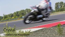  Presentation with stones - Beautiful presentation theme featuring curb stones near the apex backdrop and a coral colored foreground