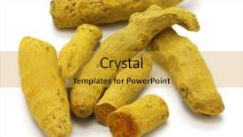  Presentation with curcumin - Amazing presentation theme having curcumin - dried whole turmeric backdrop and a gold colored foreground