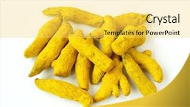  Presentation with curcumin - Slides consisting of curcumin - turmeric background and a yellow colored foreground