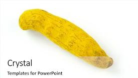  Presentation with turmeric - PPT theme with curcumin - turmeric background and a white colored foreground