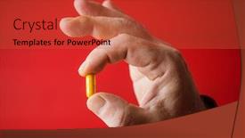  Presentation with curcumin - Slide set featuring curcumin-supplement-capsule background and a red colored foreground