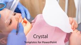  Presentation with pediatric dentist - Presentation theme with cured tooth in pediatric dental background and a lemonade colored foreground