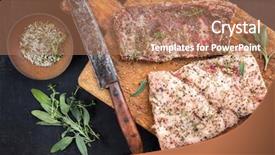  Presentation with cure - Cool new slide set with cured wild pork belly backdrop and a coral colored foreground