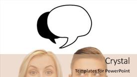  Presentation with curiosity - Theme having curiosity communication and people concept background and a  colored foreground