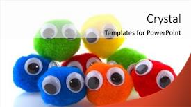  Presentation with christmas balls disco ball - Beautiful presentation theme featuring curious balls in different colors backdrop and a  colored foreground