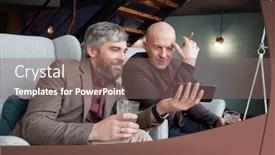  Presentation with whisky - Slides featuring curious-handsome-middle-aged-men background and a violet colored foreground