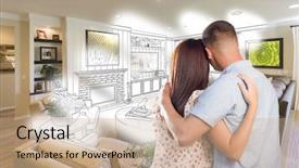  Presentation with military - Audience pleasing PPT layouts consisting of curious young military couple looking backdrop and a soft green colored foreground