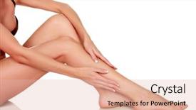  Presentation with pregnant woman cleaning - Cool new theme with s curity - woman's legs with clean backdrop and a lemonade colored foreground