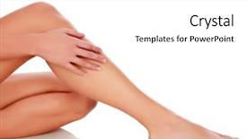  Presentation with white and black woman climbing ladders - Theme featuring s curity - woman's legs on white background background and a white colored foreground